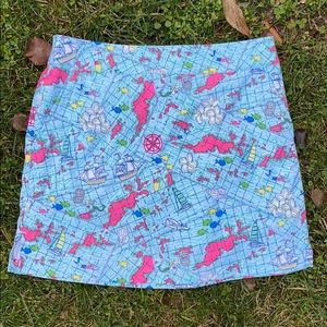 NWOT Vineyard Vines Golf Skirts Nautical Map Print